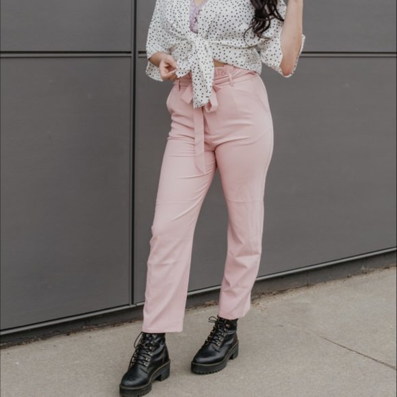Mauve High Waisted Pants - Picture 1 of 2